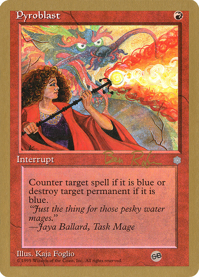 Pyroblast (Ben Rubin) (SB) [World Championship Decks 1998] | Lots Moore NSW