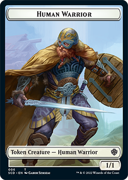 Insect // Human Warrior Double-Sided Token [Starter Commander Decks] | Lots Moore NSW