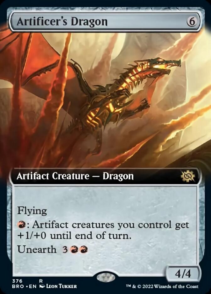 Artificer's Dragon (Extended Art) [The Brothers' War] | Lots Moore NSW