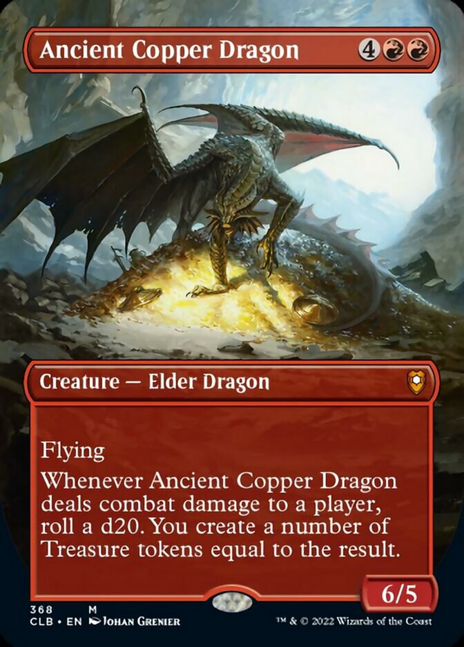 Ancient Copper Dragon (Borderless Alternate Art) [Commander Legends: Battle for Baldur's Gate] | Lots Moore NSW