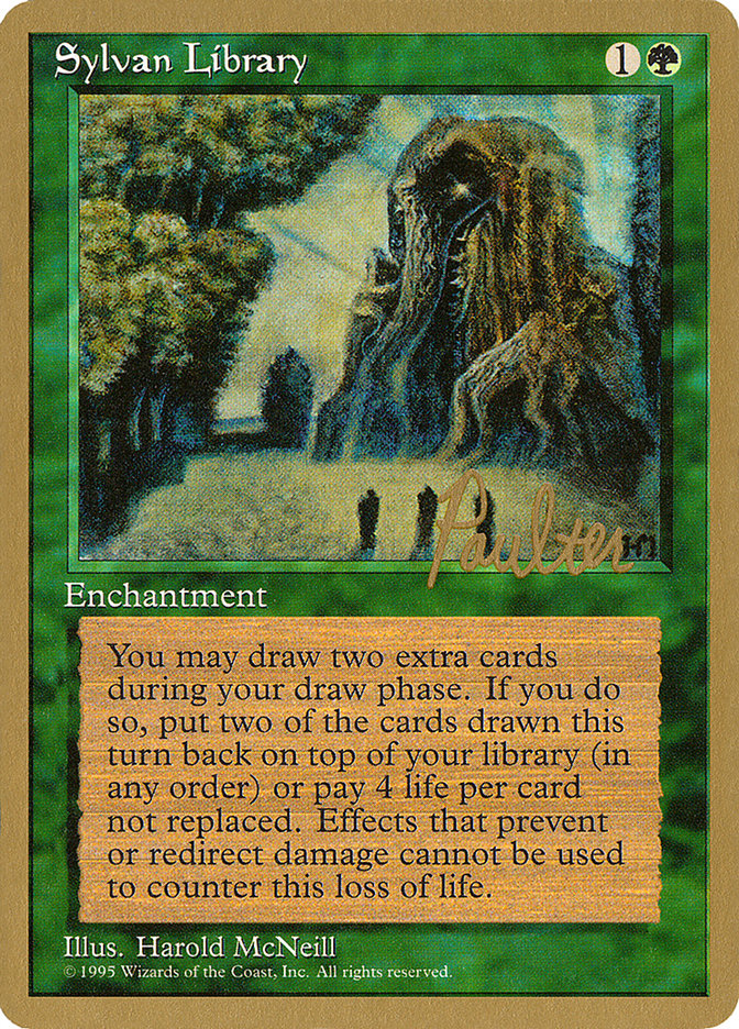 Sylvan Library (Preston Poulter) [Pro Tour Collector Set] | Lots Moore NSW