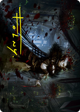 Falkenrath Forebear Art Card (Gold-Stamped Signature) [Innistrad: Crimson Vow Art Series] | Lots Moore NSW