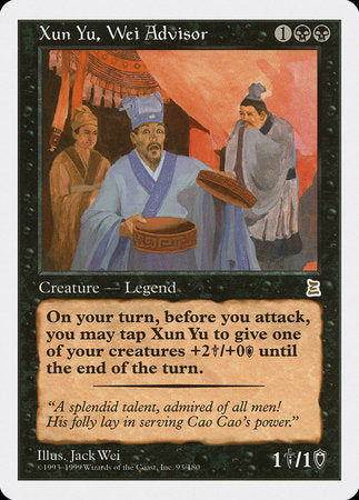 Xun Yu, Wei Advisor [Portal Three Kingdoms] | Lots Moore NSW