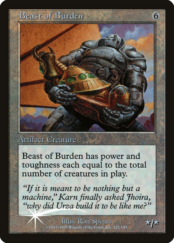 Beast of Burden (Misprinted) [Urza's Legacy Promos] | Lots Moore NSW