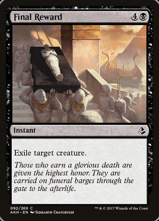 Final Reward [Amonkhet] | Lots Moore NSW