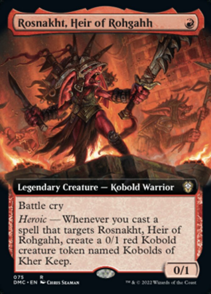 Rosnakht, Heir of Rohgahh (Extended Art) [Dominaria United Commander] | Lots Moore NSW