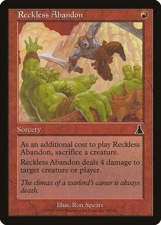 Reckless Abandon [Urza's Destiny] | Lots Moore NSW