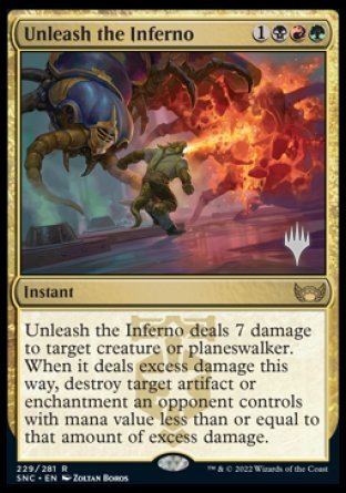 Unleash the Inferno (Promo Pack) [Streets of New Capenna Promos] | Lots Moore NSW