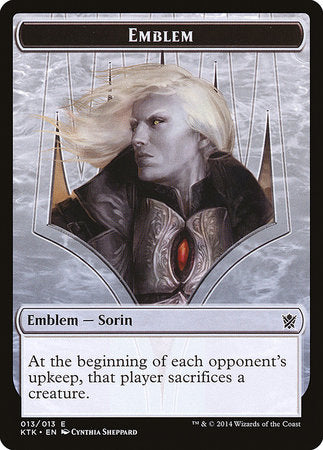 Emblem - Sorin, Solemn Visitor [Khans of Tarkir Tokens] | Lots Moore NSW