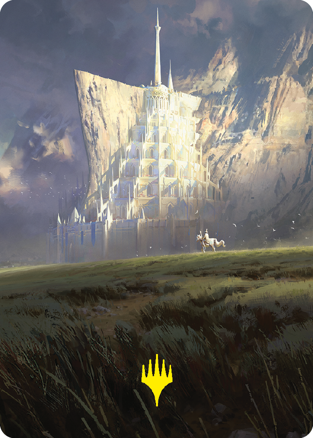 Minas Tirith Art Card (Gold-Stamped Signature) [The Lord of the Rings: Tales of Middle-earth Art Series] | Lots Moore NSW