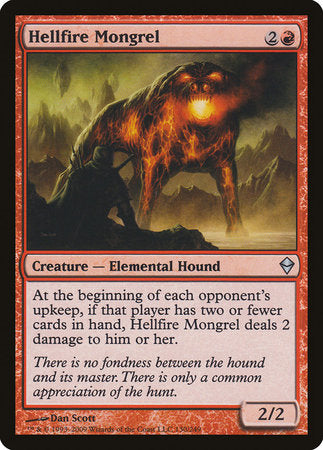 Hellfire Mongrel [Zendikar] | Lots Moore NSW