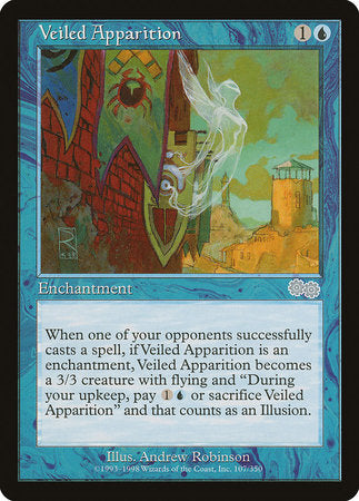 Veiled Apparition [Urza's Saga] | Lots Moore NSW