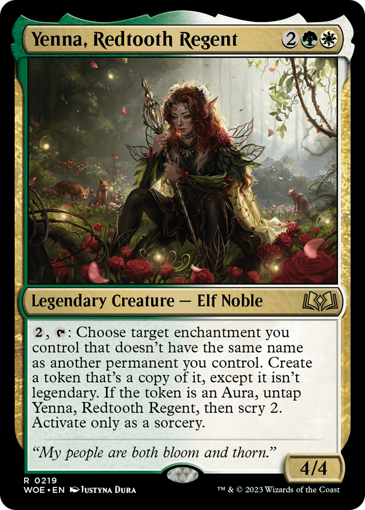 Yenna, Redtooth Regent [Wilds of Eldraine Prerelease Promos] | Lots Moore NSW