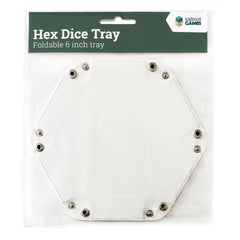 White LPG Hex Dice Tray 6" | Lots Moore NSW