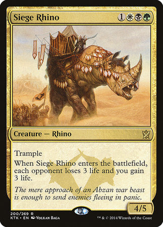 Siege Rhino [Khans of Tarkir] | Lots Moore NSW