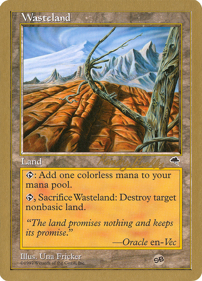 Wasteland (Randy Buehler) (SB) [World Championship Decks 1998] | Lots Moore NSW