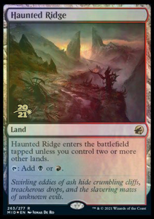 Haunted Ridge [Innistrad: Midnight Hunt Prerelease Promos] | Lots Moore NSW