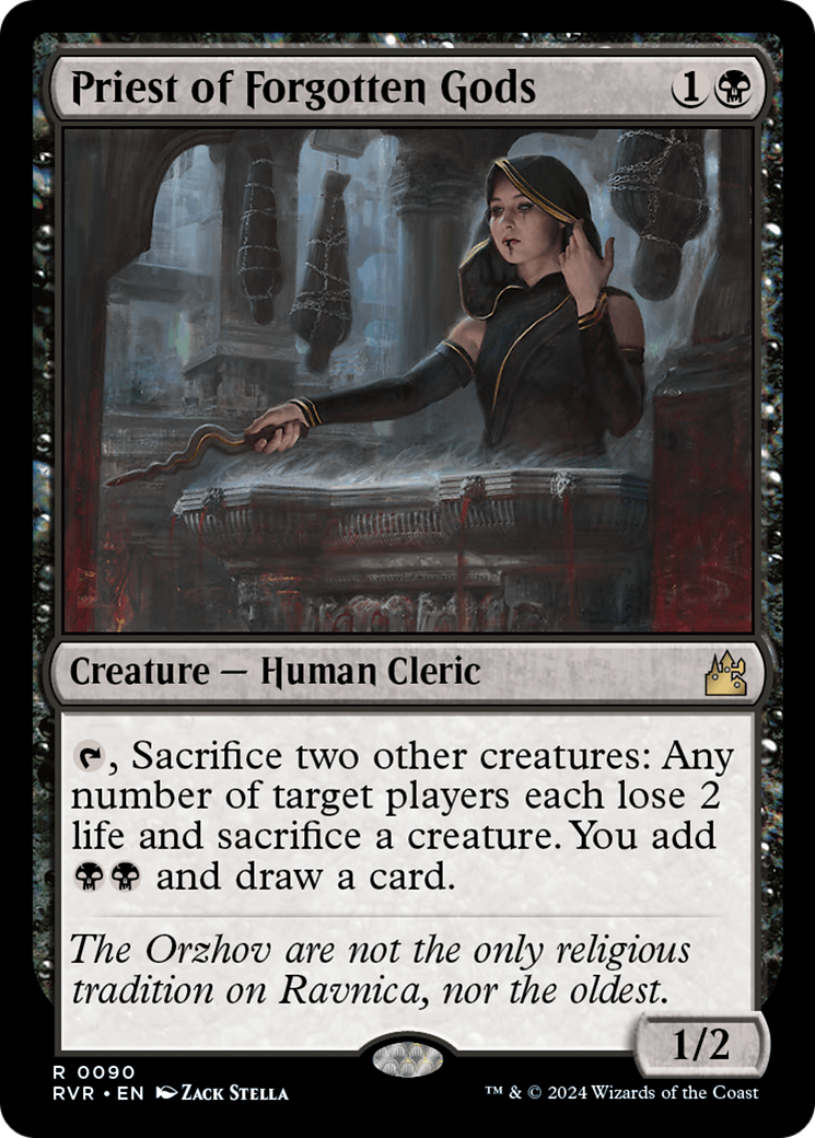 Priest of Forgotten Gods [Ravnica Remastered] | Lots Moore NSW