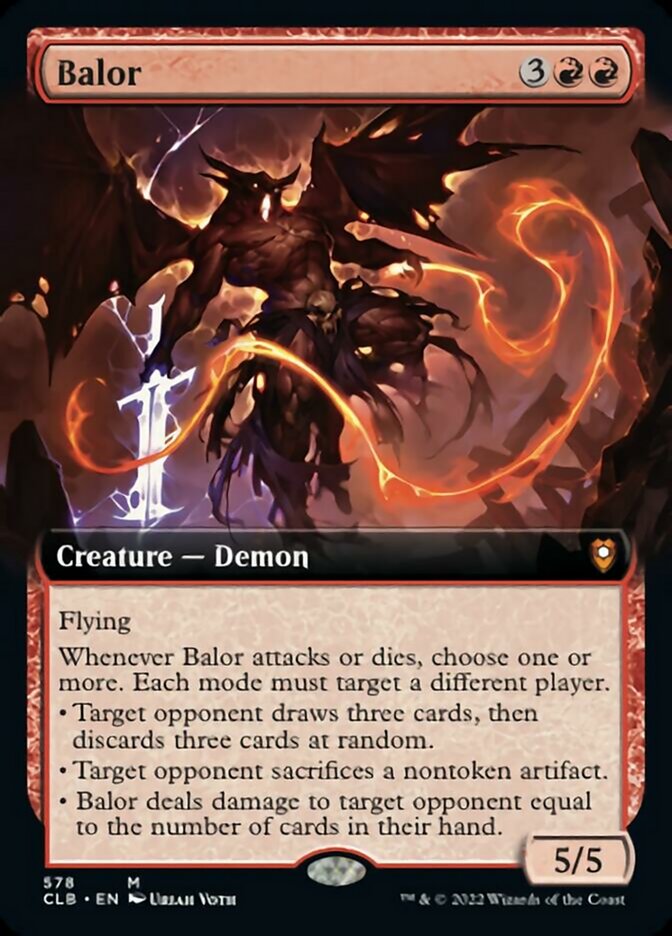 Balor (Extended Art) [Commander Legends: Battle for Baldur's Gate] | Lots Moore NSW