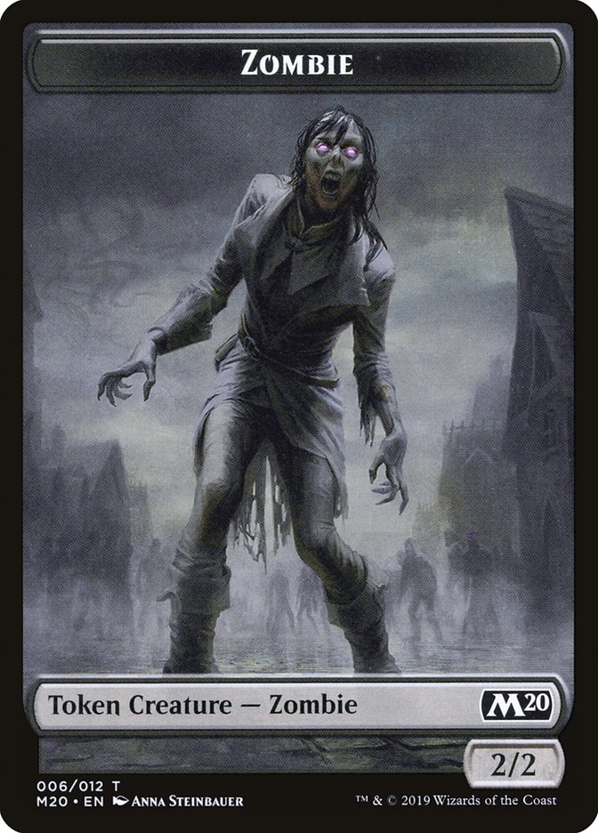 Dragon (002) // Zombie Double-Sided Token [Game Night 2019 Tokens] | Lots Moore NSW