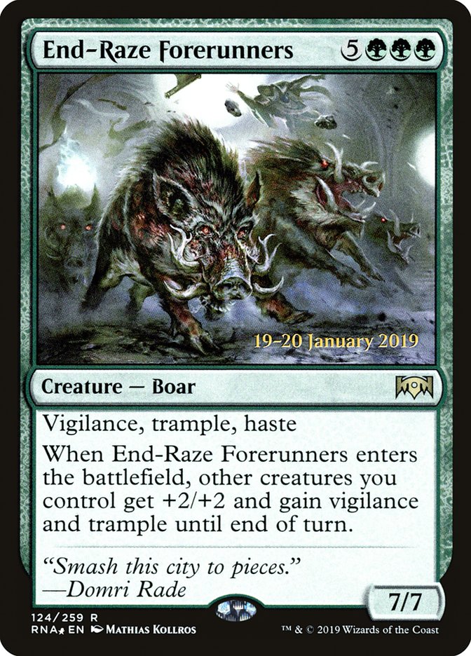 End-Raze Forerunners [Ravnica Allegiance Prerelease Promos] | Lots Moore NSW