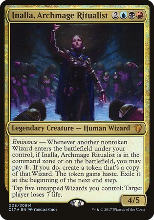 Inalla, Archmage Ritualist (Commander 2017) [Commander 2017 Oversized] | Lots Moore NSW