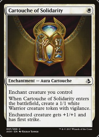 Cartouche of Solidarity [Amonkhet] | Lots Moore NSW