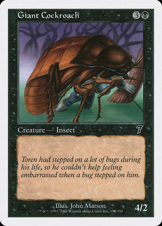 Giant Cockroach [Seventh Edition] | Lots Moore NSW