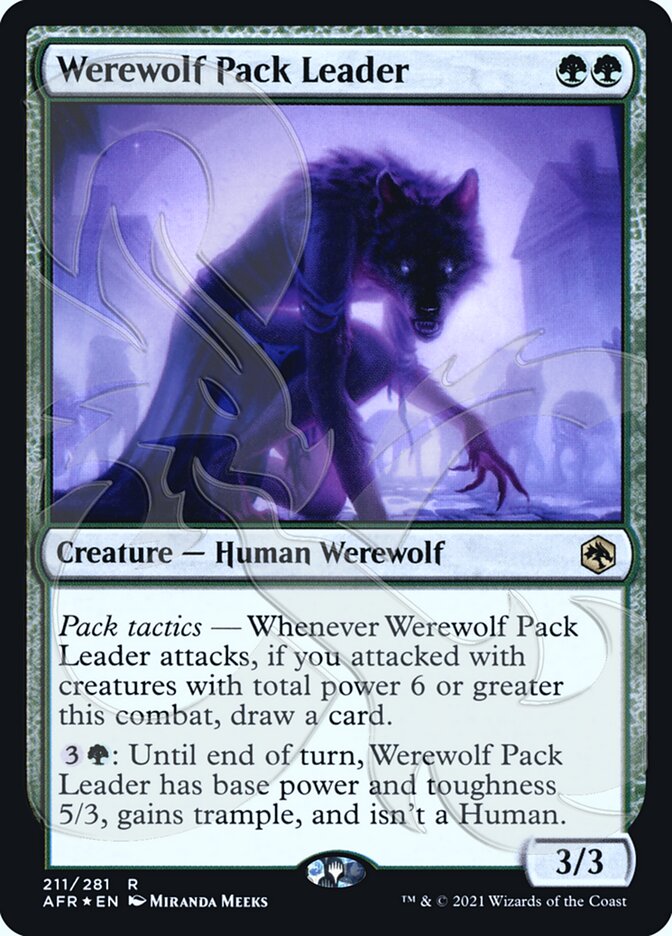 Werewolf Pack Leader (Ampersand Promo) [Dungeons & Dragons: Adventures in the Forgotten Realms Promos] | Lots Moore NSW