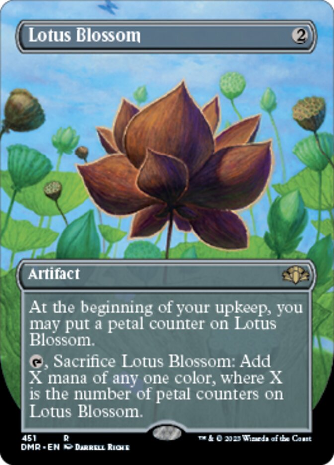 Lotus Blossom (Borderless Alternate Art) [Dominaria Remastered] | Lots Moore NSW
