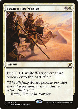 Secure the Wastes [Dragons of Tarkir] | Lots Moore NSW