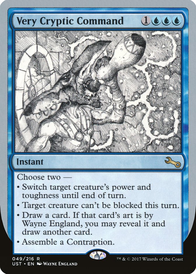 Very Cryptic Command (Black and White Art) [Unstable] | Lots Moore NSW