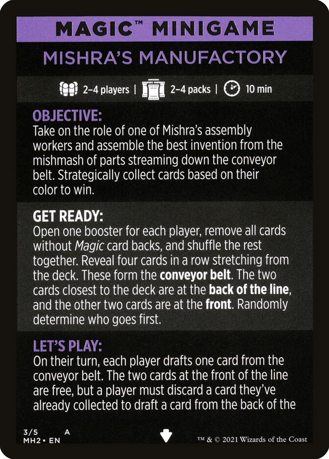 Mishra's Manufactory (Magic Minigame) [Modern Horizons 2 Minigame] | Lots Moore NSW
