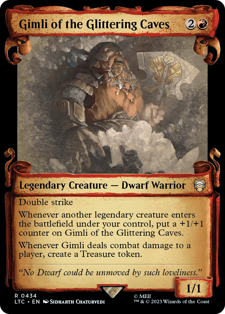 Gimli of the Glittering Caves [The Lord of the Rings: Tales of Middle-Earth Commander Showcase Scrolls] | Lots Moore NSW
