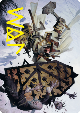 Estwald Shieldbasher Art Card (Gold-Stamped Signature) [Innistrad: Crimson Vow Art Series] | Lots Moore NSW