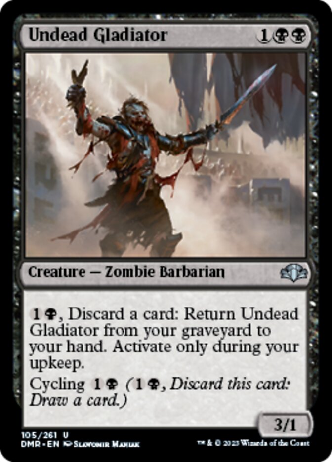 Undead Gladiator [Dominaria Remastered] | Lots Moore NSW