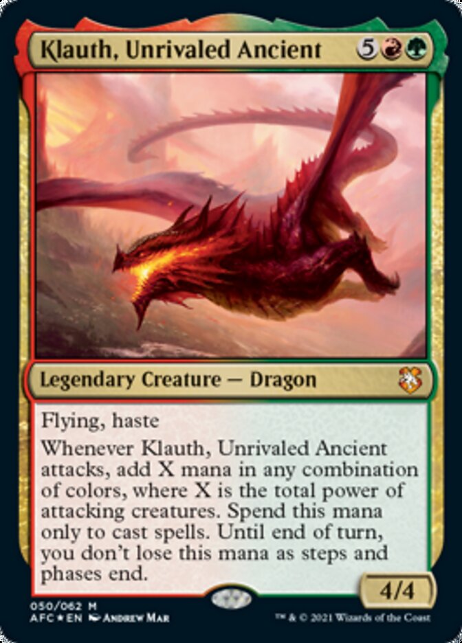 Klauth, Unrivaled Ancient [Dungeons & Dragons: Adventures in the Forgotten Realms Commander] | Lots Moore NSW