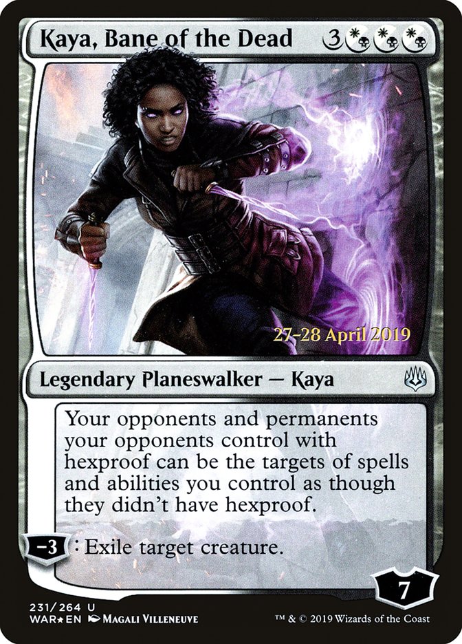 Kaya, Bane of the Dead  [War of the Spark Prerelease Promos] | Lots Moore NSW