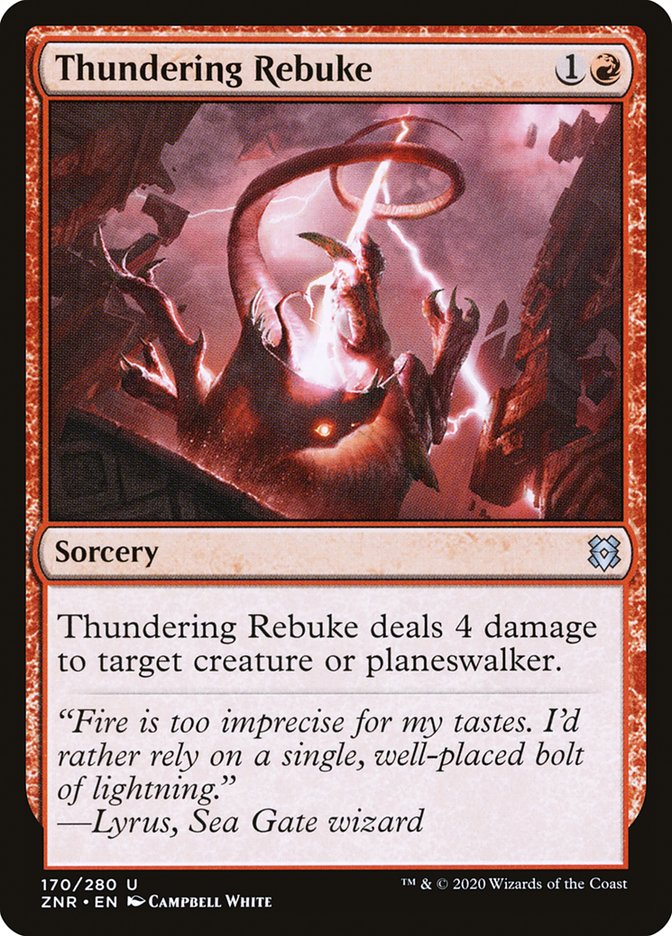 Thundering Rebuke [Zendikar Rising] | Lots Moore NSW