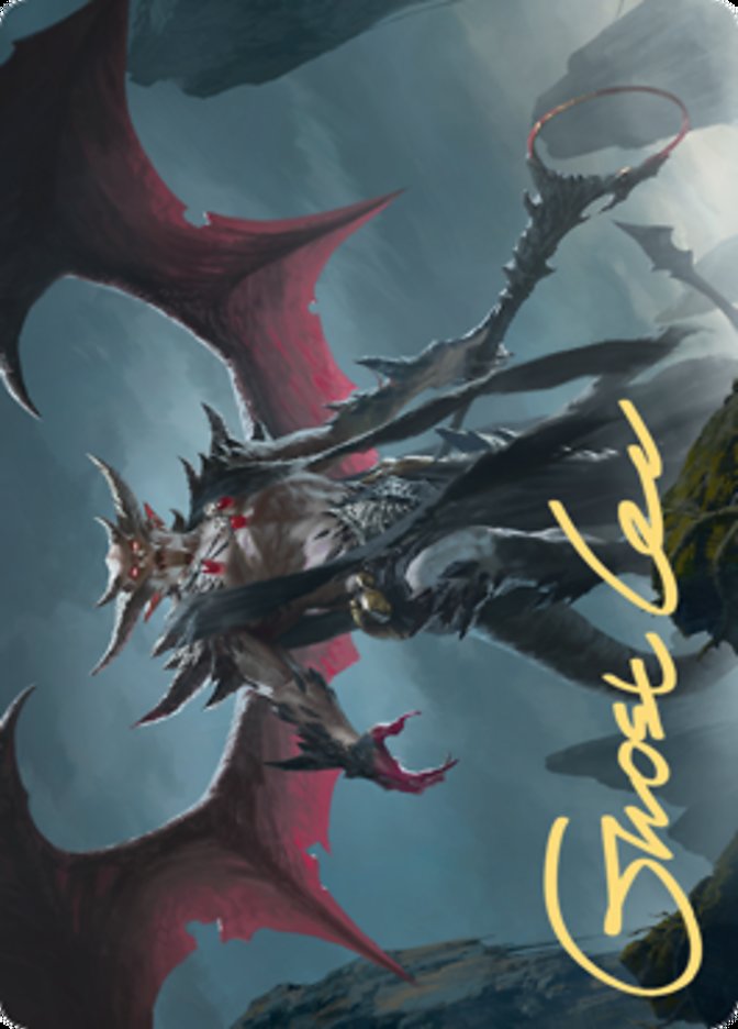 Taborax, Hope's Demise Art Card (Gold-Stamped Signature) [Zendikar Rising Art Series] | Lots Moore NSW