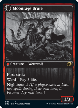 Brutal Cathar // Moonrage Brute [Innistrad: Double Feature] | Lots Moore NSW