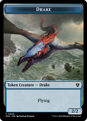 Drake // Cat Double-Sided Token [Murders at Karlov Manor Commander Tokens] | Lots Moore NSW