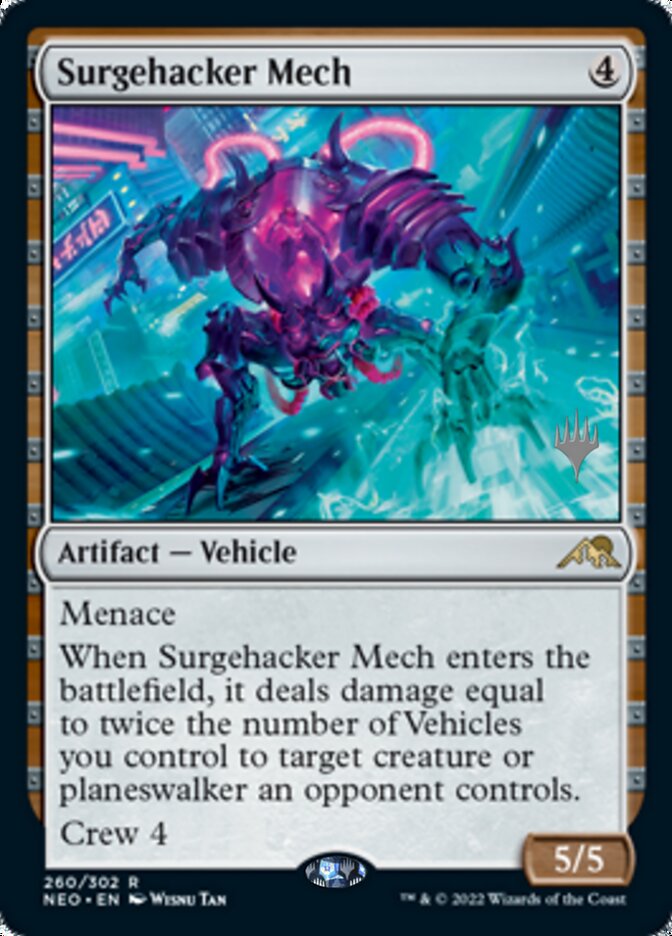 Surgehacker Mech (Promo Pack) [Kamigawa: Neon Dynasty Promos] | Lots Moore NSW