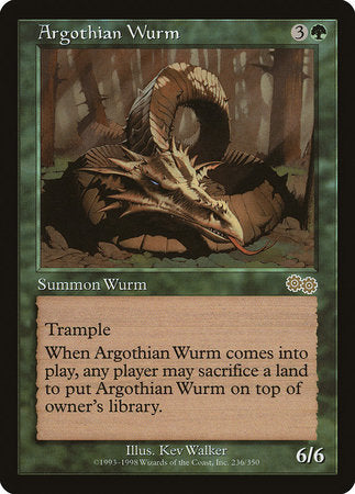 Argothian Wurm [Urza's Saga] | Lots Moore NSW