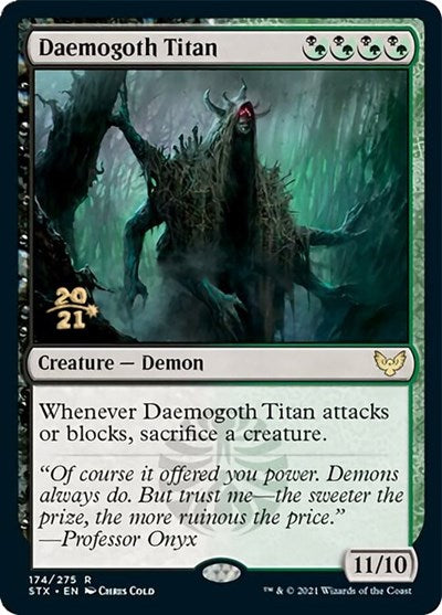 Daemogoth Titan [Strixhaven: School of Mages Prerelease Promos] | Lots Moore NSW