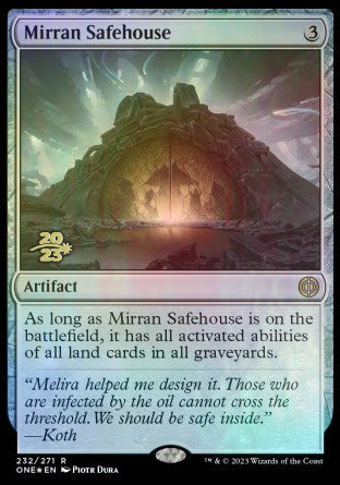 Mirran Safehouse [Phyrexia: All Will Be One Prerelease Promos] | Lots Moore NSW