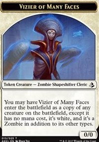 Vizier of Many Faces // Zombie Token [Amonkhet Tokens] | Lots Moore NSW