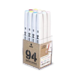 MTN 94 Graphic Marker 12 Pack - Pastel Colors | Lots Moore NSW