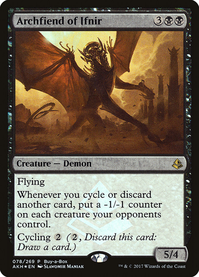 Archfiend of Ifnir (Buy-A-Box) [Amonkhet Promos] | Lots Moore NSW