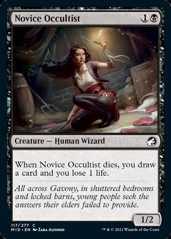 Novice Occultist [Innistrad: Midnight Hunt] | Lots Moore NSW